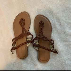 brown sandals